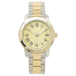 Eleganta romerska siffror överdimensionerade Armbandsur