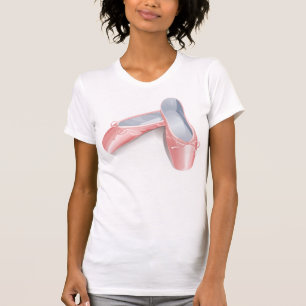 Eleganta rosa balett-tofflor Söta flickiga danssko Tee