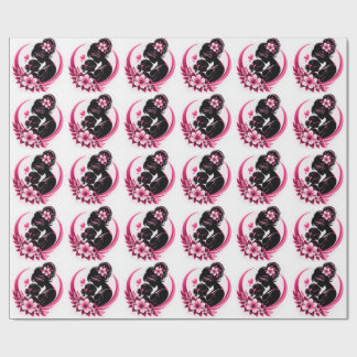Eleganta rosa blommor moderskap kärlek kvinnor presentpapper