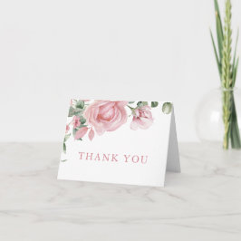 Eleganta Rosa Rosor Tack Kort