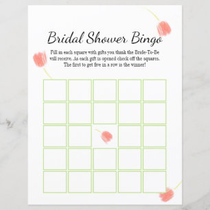 Eleganta Rosa Tulpaner Bröllopsbingo