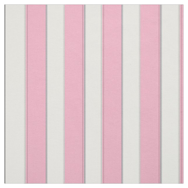 Eleganta rosa-, vit- och silverrandar tyg (Provkarta)
