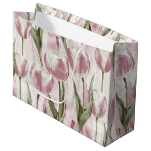 Eleganta rosa vita tulpaner födelsedag