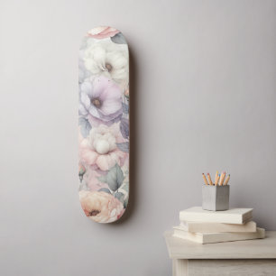 Eleganta Rosblommor Mini Skateboard Bräda 18,5 Cm