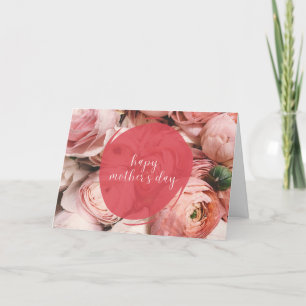 Eleganta Rosor Blommig Mors Dag Helgkort