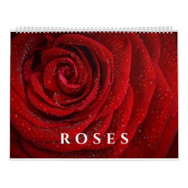 Eleganta rosor och blomfotokonst kalender