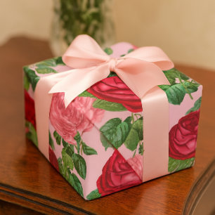 Eleganta rosor vintage blom- presentpapper