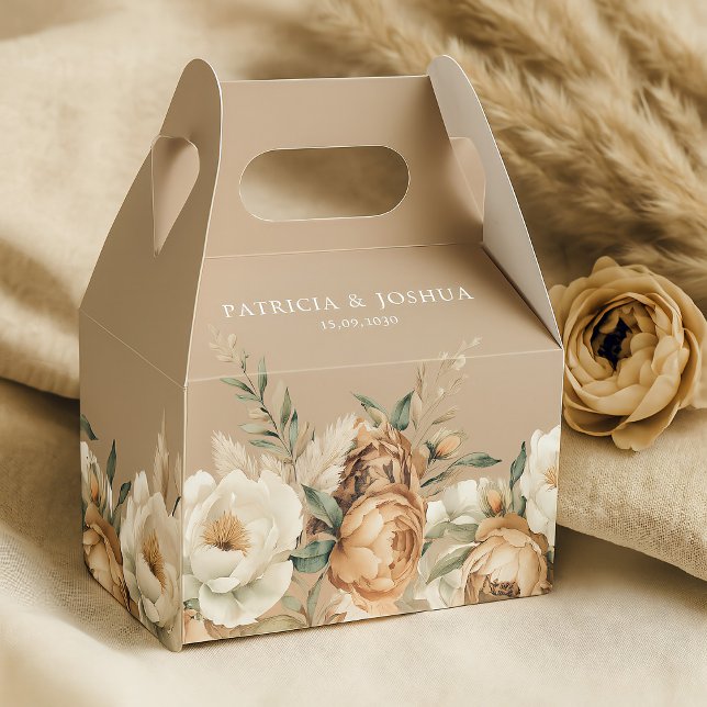 Eleganta rustika boho bröllopspresentlådor presentaskar (Skapare uppladdad)
