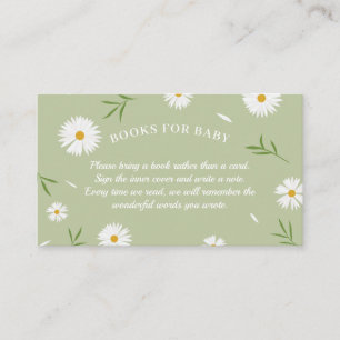 Eleganta Sagegröna Babyshowerböcker för Bebis Tilläggskort