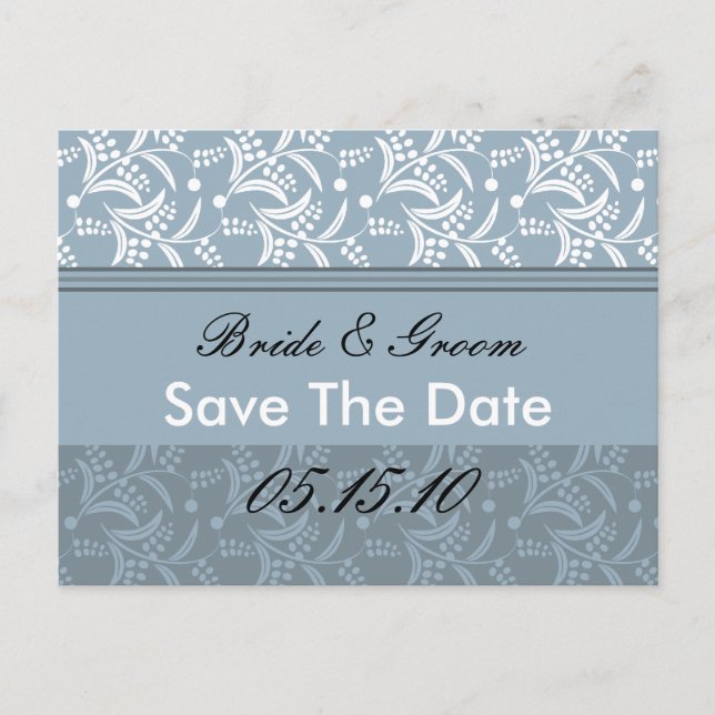 Eleganta Save The Date-brevkort Meddelande Vykort (Framsida)
