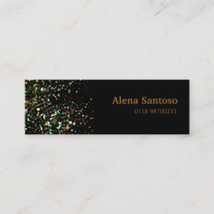 Eleganta Sequins Mini Visitkort