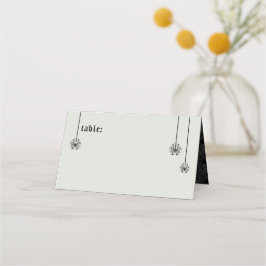 Eleganta Skelett Bröllop Placeringskort
