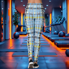 Eleganta skotska tartanmönster för stilren plaid leggings