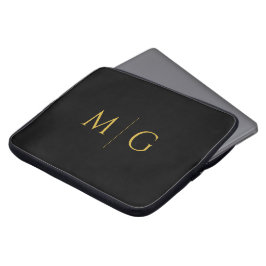 Eleganta skräddarsydda initialer moderna laptop fodral