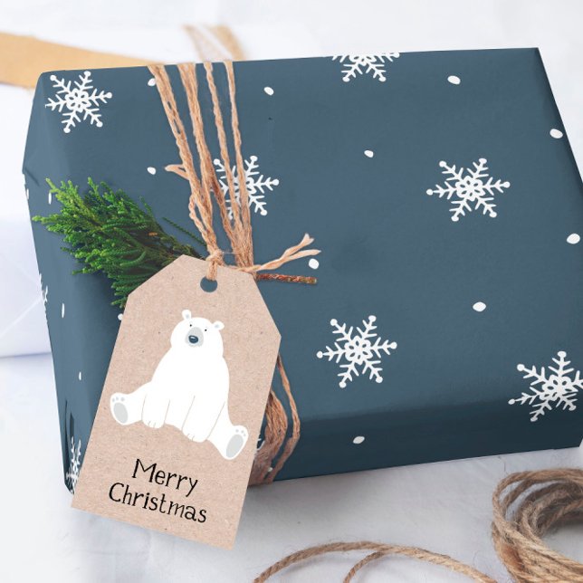 Eleganta snöflingor jul  presentpapper (Skapare uppladdad)