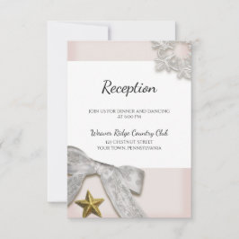 Eleganta snöflingor vinterbröllopsfest kort