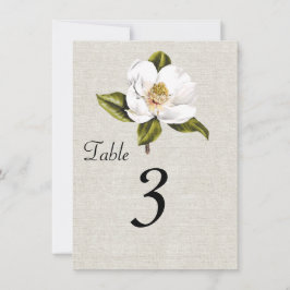 Eleganta södra magnoliaväxter Bordskort för mottag