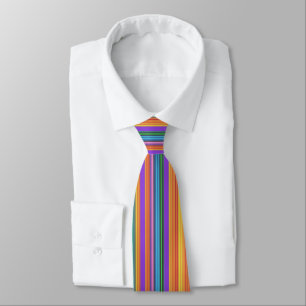 Eleganta solnedgångregnbågerandar slips