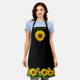 Eleganta solrosor på svart