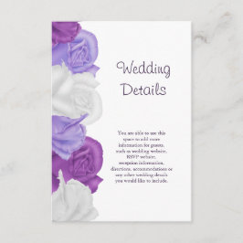 Eleganta stamrosor Bröllopsdetaljer Tilläggskort