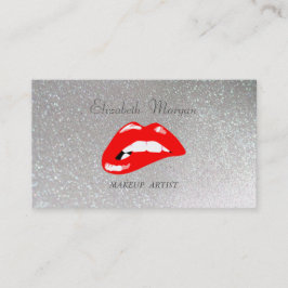 Eleganta Styliga Professionella Silver Glitter-Läp Visitkort