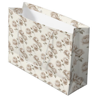 Eleganta svampbeige trädgårdsrosor på elfenben