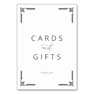 Eleganta svarta minimalistiska kort och present sk