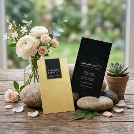 Eleganta svarta och falska guld folie bröllopseven visitkort