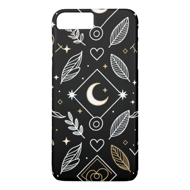 Eleganta svarta telefonfodral Case-Mate iPhone skal (Baksida)