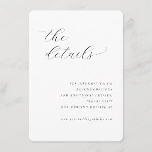Eleganta Svarta Typografiska Detaljer Tilläggskort