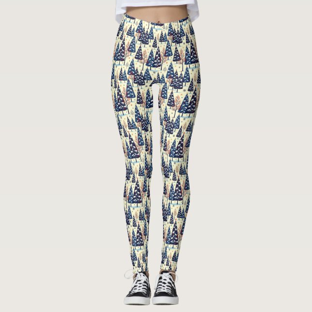 Eleganta träd leggings (Framsida)