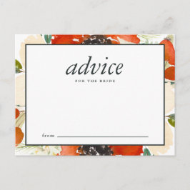 Eleganta traditioner Blommig rådgivning till brude Rådkort