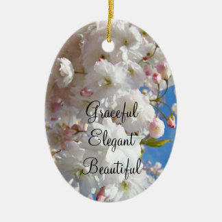 Eleganta vackra utsmyckningar Blommar Julgransprydnad Keramik