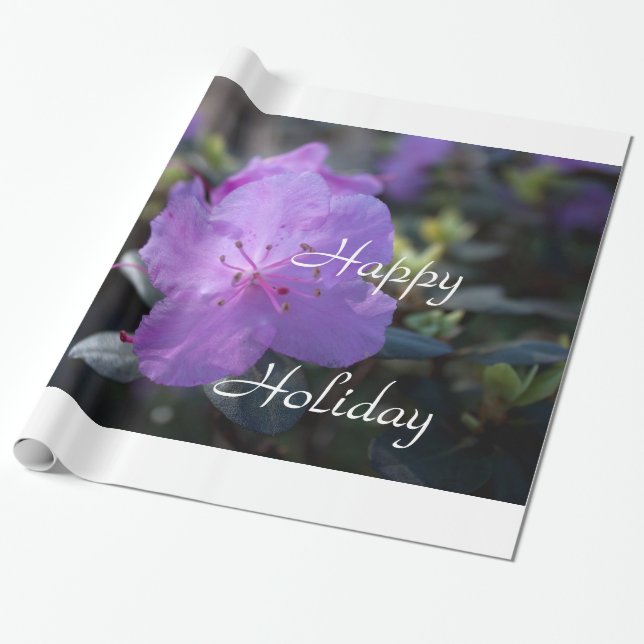 eleganta, vackra vår violetta azaleor blommor. presentpapper (Utrullad)