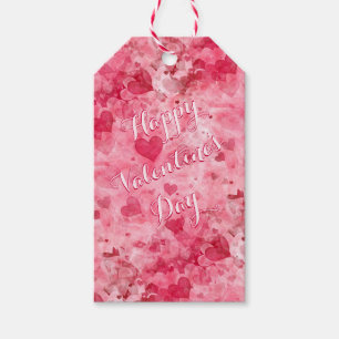 Eleganta valentin märkre för daggåva presentetikett
