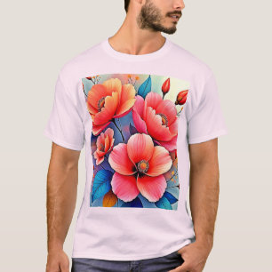 Eleganta vallmosor: Strålande naturkonst T Shirt