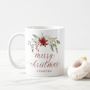 Eleganta vattenfärgiga bär Foto God Jul Kaffemugg