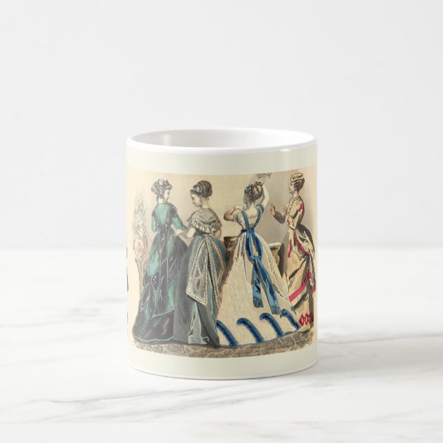 Eleganta viktorianska damer  kaffemugg (Center)