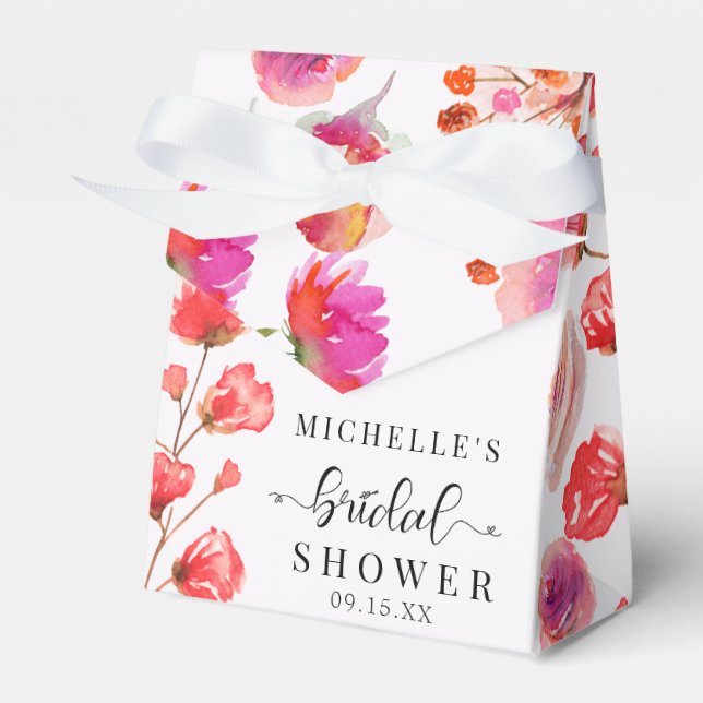 Eleganta vildblommor | Boho bröllopsfest  Presentaskar (Framsidan Sidan)