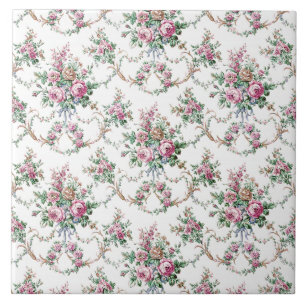 Eleganta vintagero och bylten kakelplatta