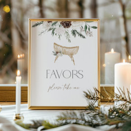 Eleganta vinter städsegröna plantskolafavoriter poster