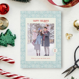 Eleganta vintersnöflingor God Jul Julkort