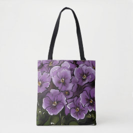 Eleganta Violetta Blommor HBTQ Fru & Fru Bröllop Tygkasse