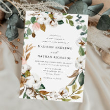 Eleganta vita magnolior och rosafärgade blomsterbr
