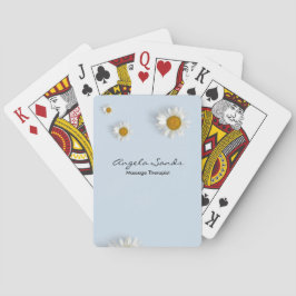 Eleganta vita prästkragar blå casinokort