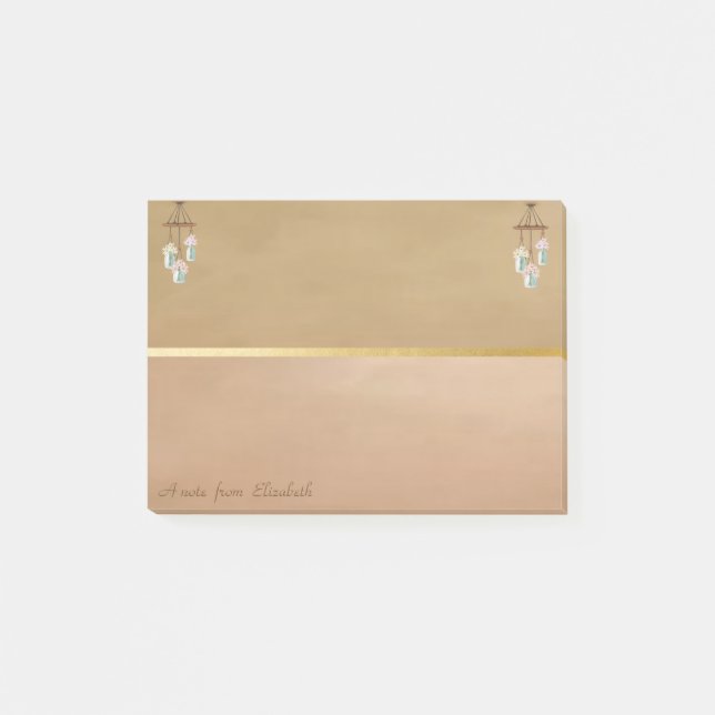 Eleganta Windklockor med personlig touch Post-it Block (Framsida)