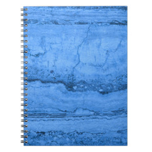 ElegantBlue Granite mönster blå marmor Anteckningsbok