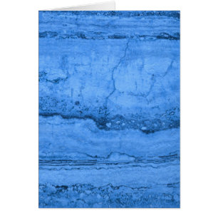 ElegantBlue Granite mönster blå marmor Hälsningskort