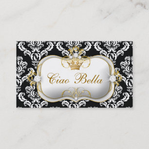 Elegantdamast för 311 Ciao Bella Visitkort