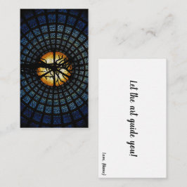 Elegante Azul "let the art guide you" Design Anteckningskort